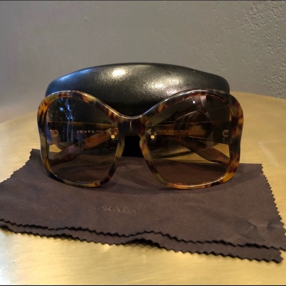 Prada Accessories - Prada Tortoise Butterfly Sunglasses